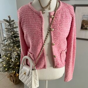 Generation Love Pink Bouclé Sweater